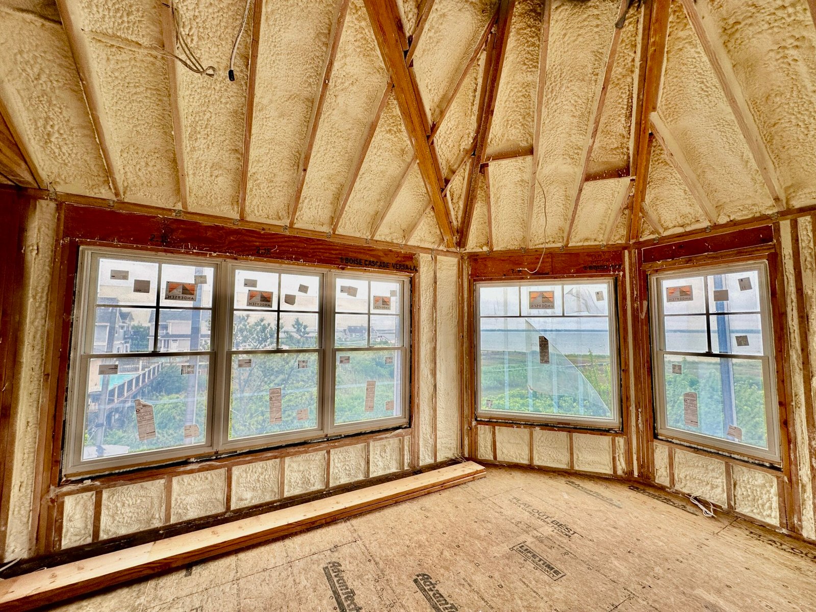 Room corener with spray foam and views (1)